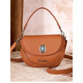 Montana West Western Saddle Crossbody Purse Turquoise Concho Brown NWT