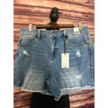 Judy Blue High Waist Denim Distressed Cutoff Shorts Size XL NWT
