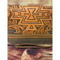 Montana West Tooled Aztec Brown Wallet Wristlet Western NWT