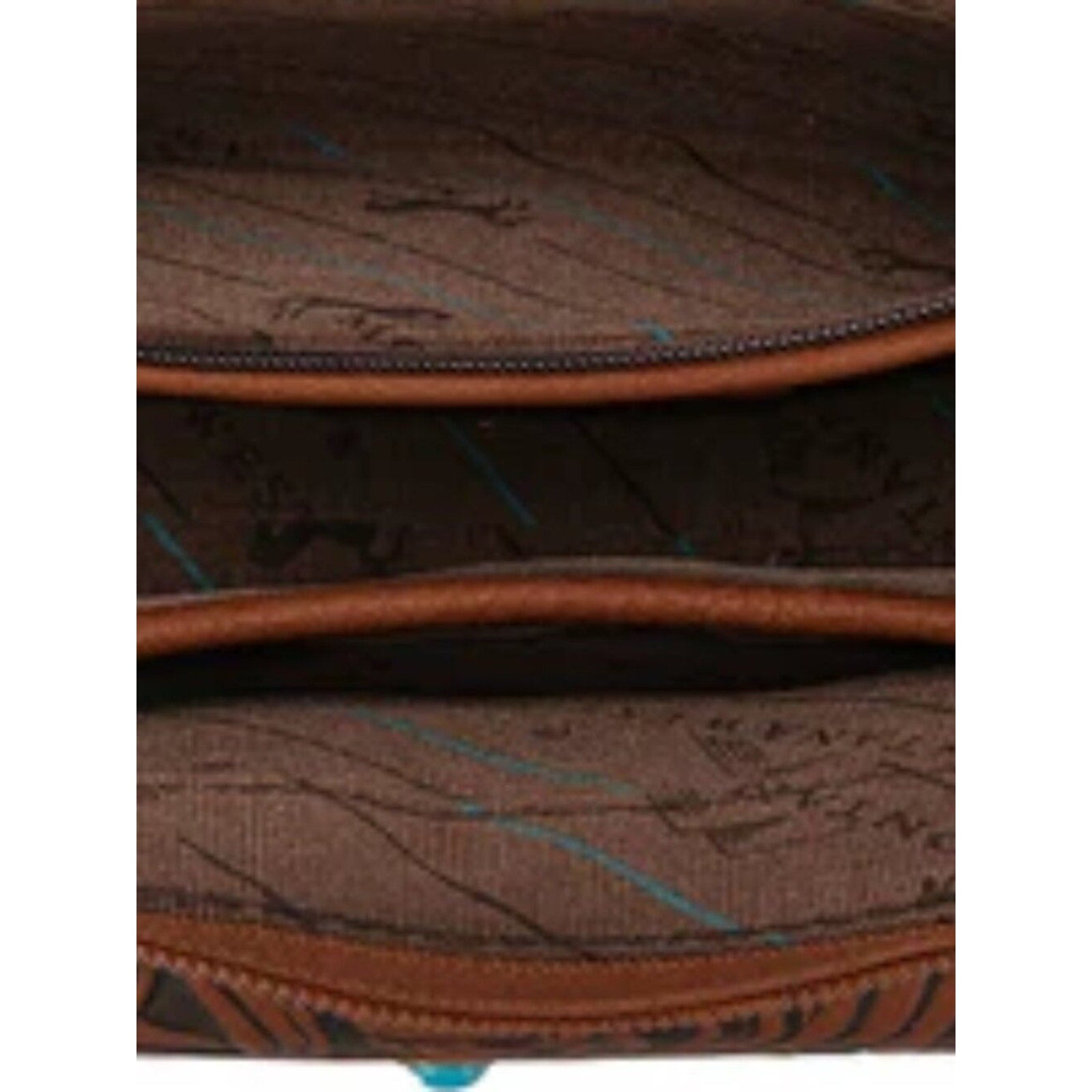 Montana West Tooled Floral Chain Strap Crossbody Shoulder Bag Brown NWT
