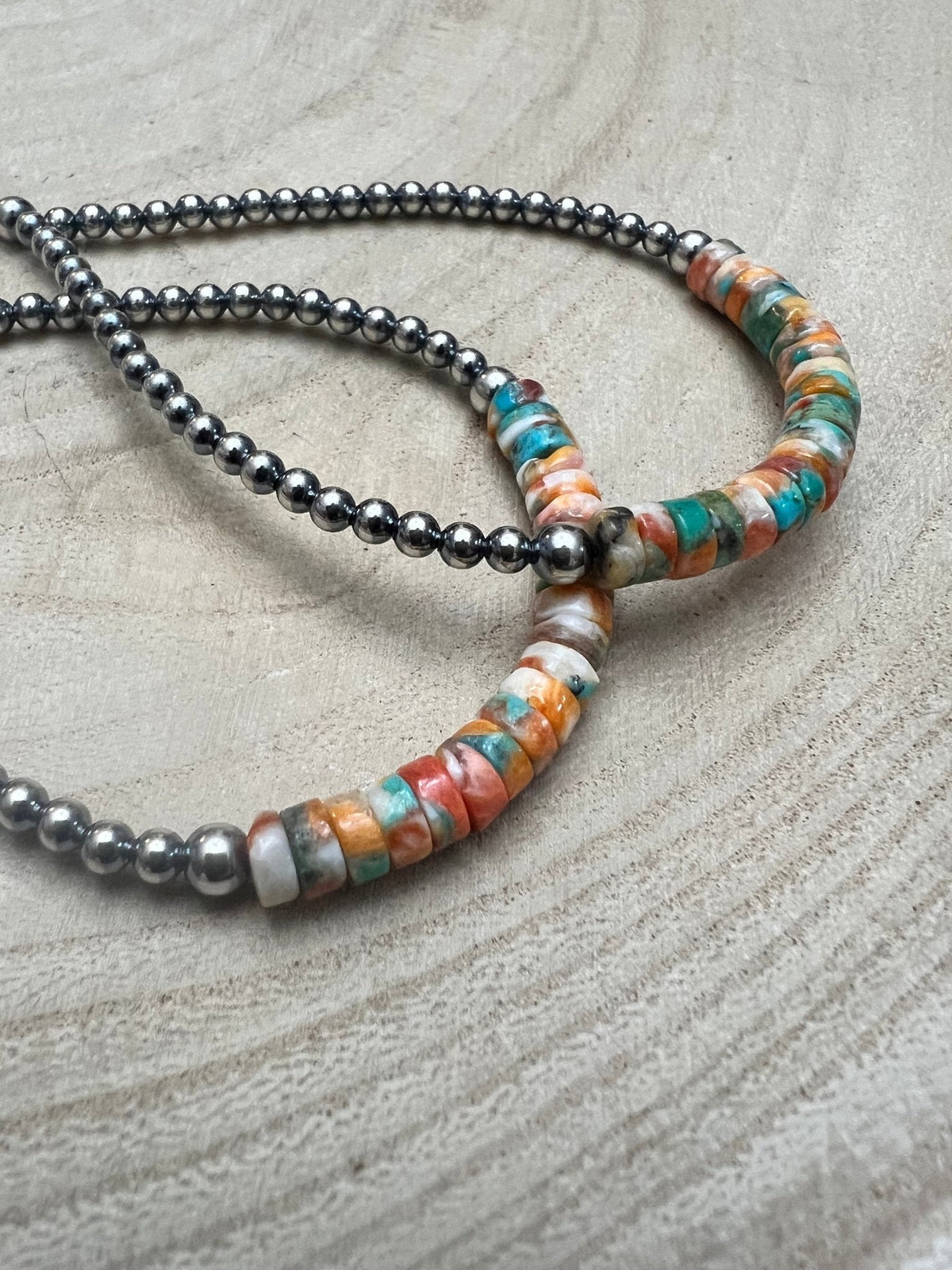 Sterling Pearl Teardrop Earrings with Spiny Oyster & Turquoise