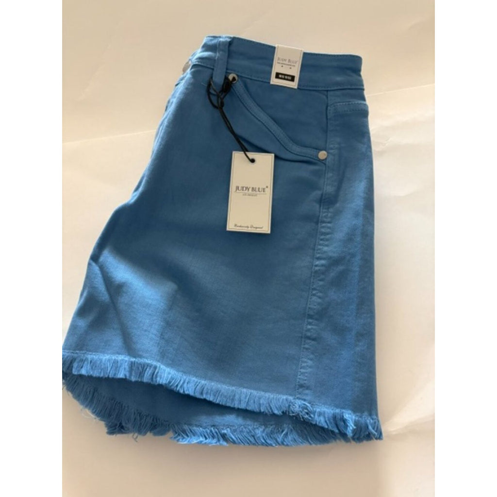 Judy Blue "Up High" Sky Blue Shorts-XL NWT