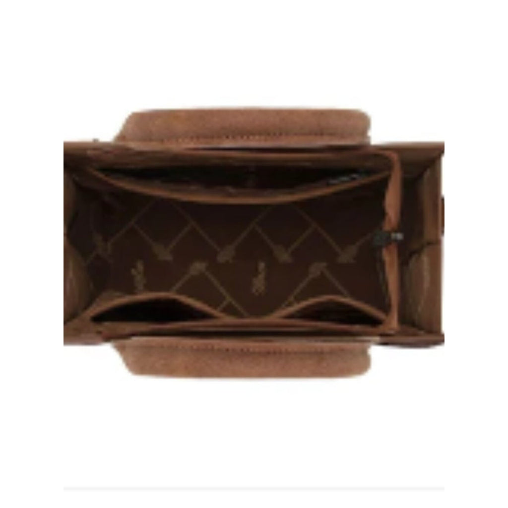 Wrangler Tooled Aztec Tote Crossbody Purse, Brown NWT