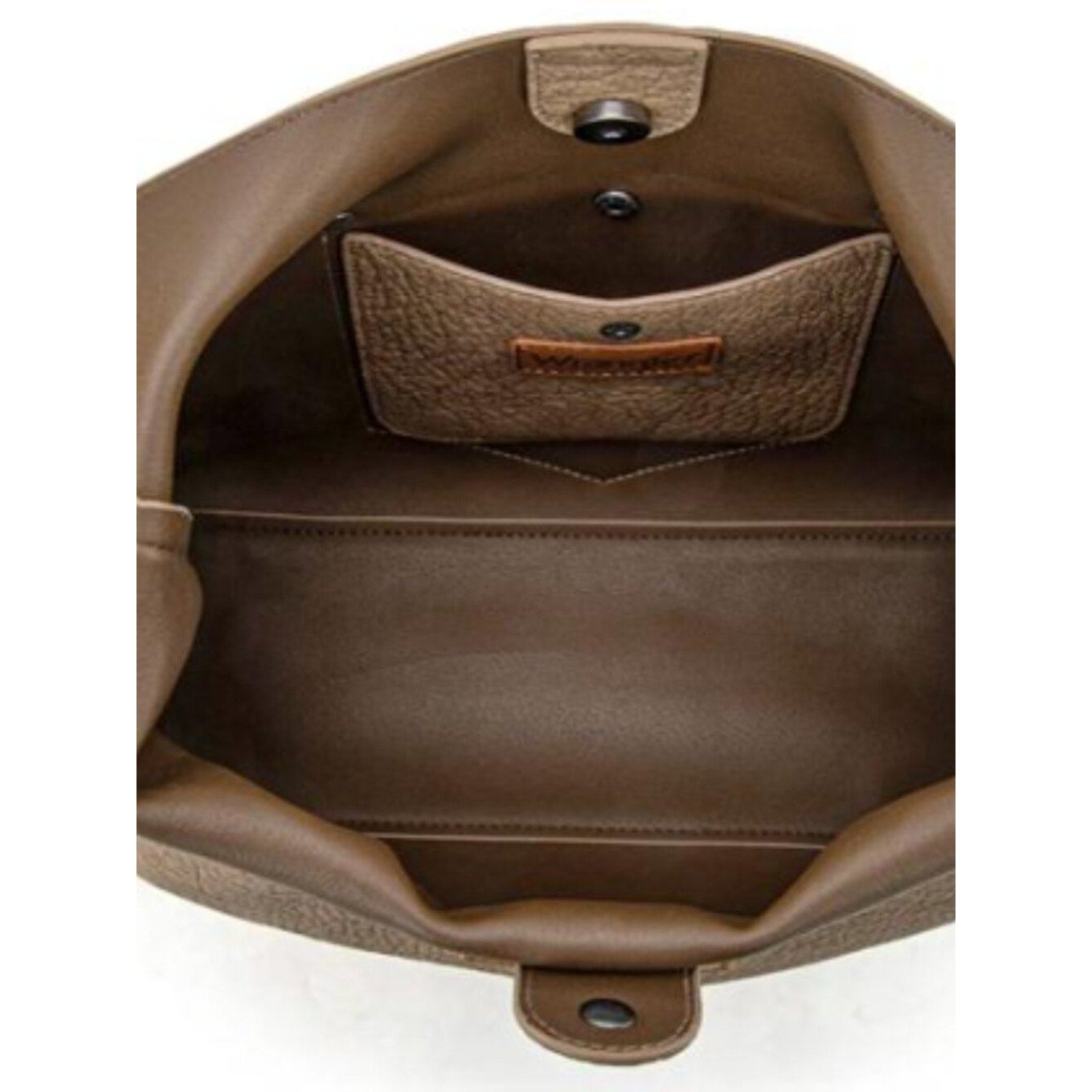 Wrangler Fringe Tooled Western Hobo Purse Khaki NWT