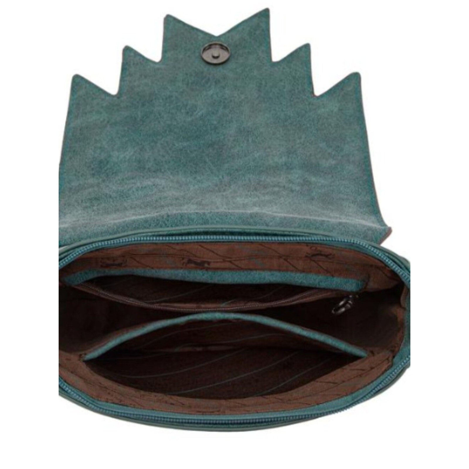 Montana West Turquoise Aztec Tooled Fringe Bag-SOLD OUT NWT