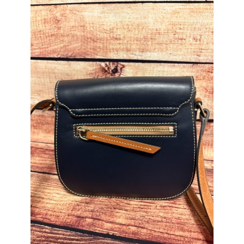 Dooney Bourke Wexford Leather Saddle Crossbody Dark Marine, NWOT