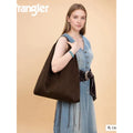 Wrangler Slouchy Hobo Tote Bag, Coffee/Brown NWT