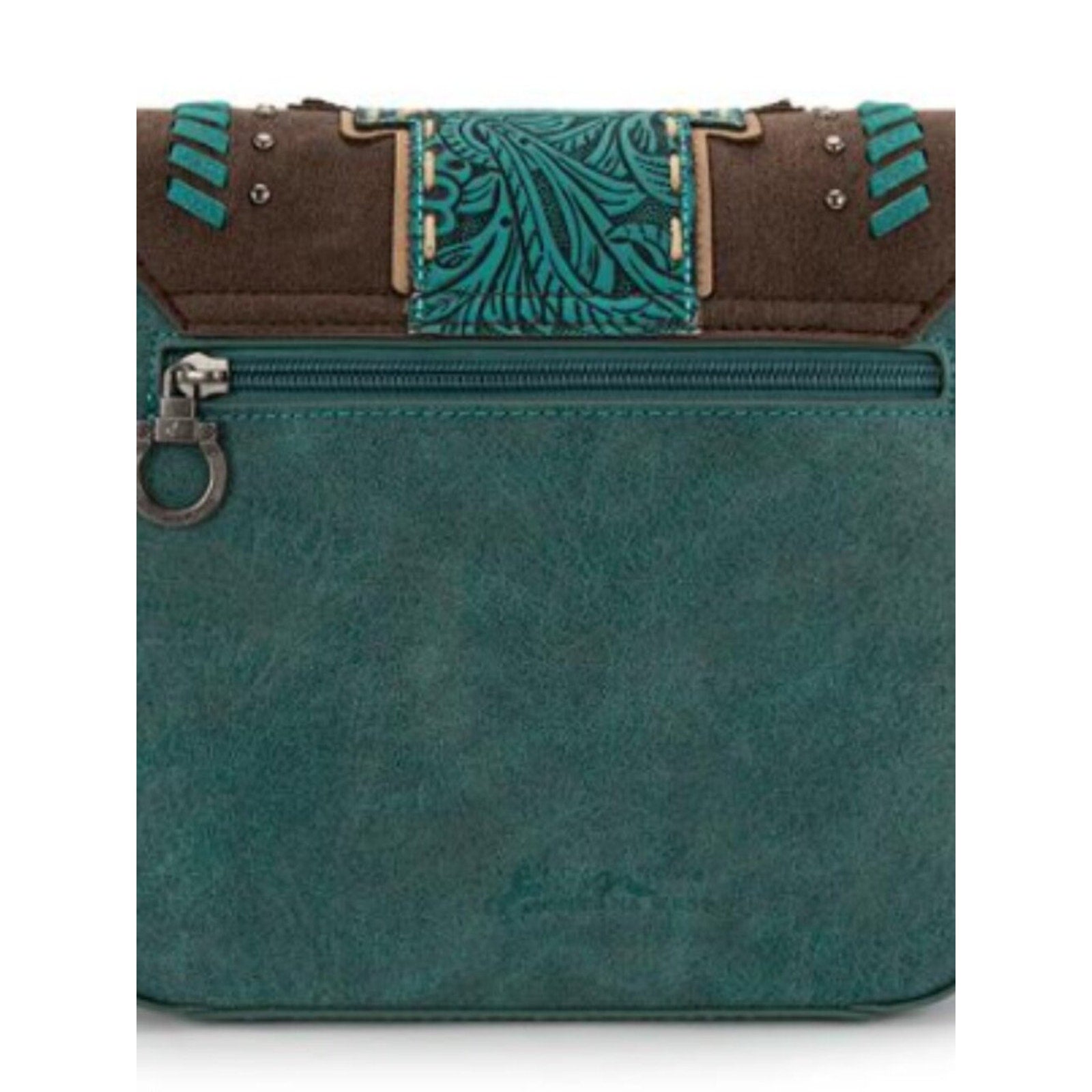 Montana West Turquoise Aztec Tooled Fringe Bag-SOLD OUT NWT