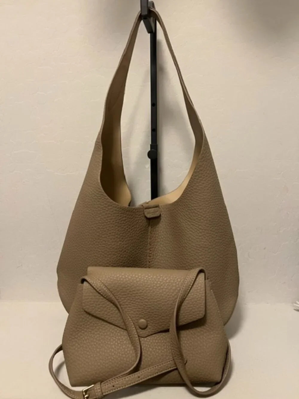 NEWBELLA Hanna Women's 2-piece Shoulder Bag & Clutch Set Brown NWOT