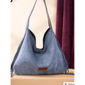 Wrangler Floral Tooled Fringe Hobo Bag, Jean Blue NWT