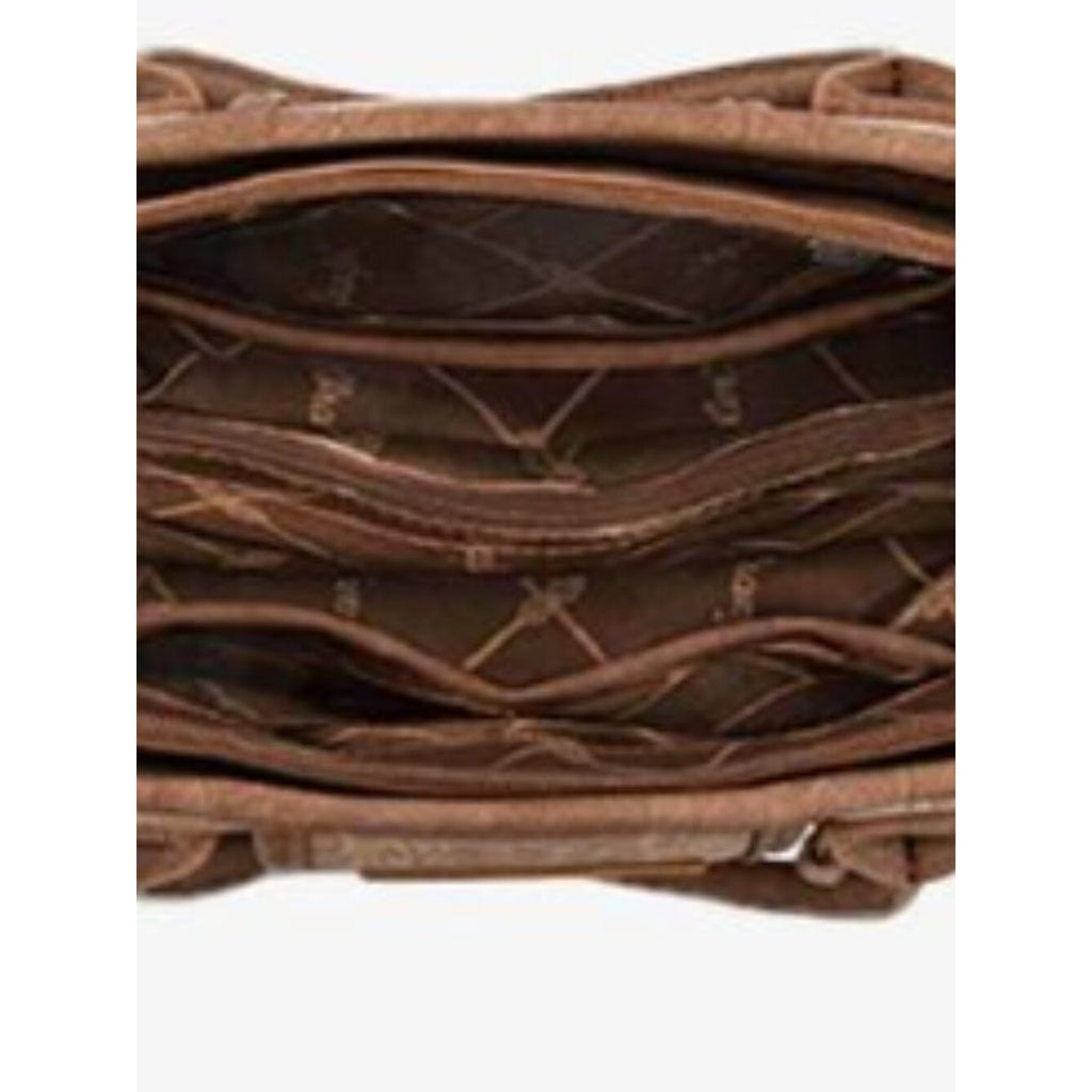 Wrangler Jean Blue Tooled Woven Grid Tote Bag Crossbody NWT