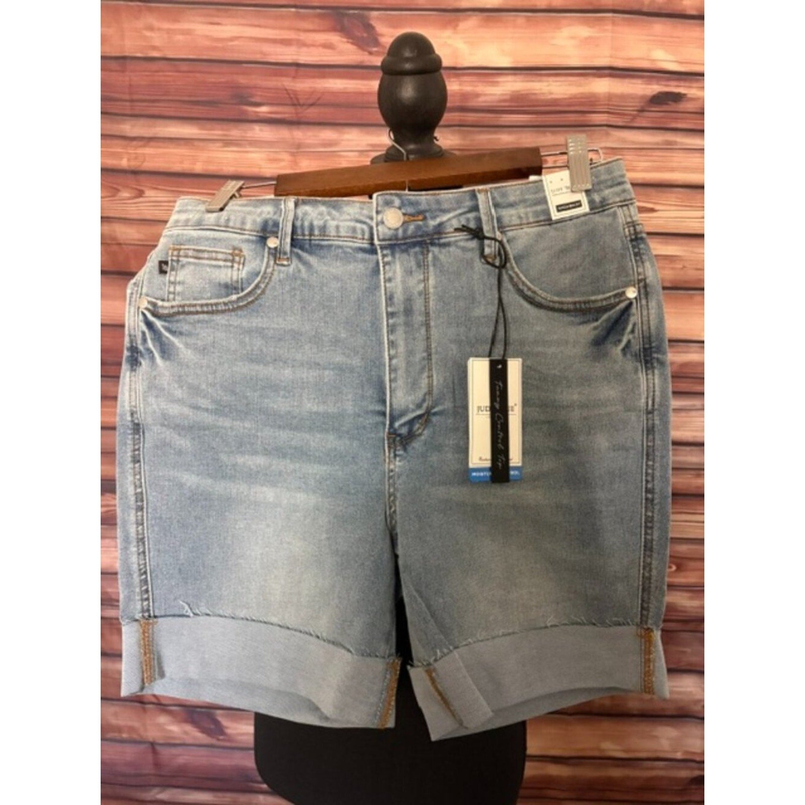 Judy Blue Tummy Control High Waist Shorts JB150205, XL NWT