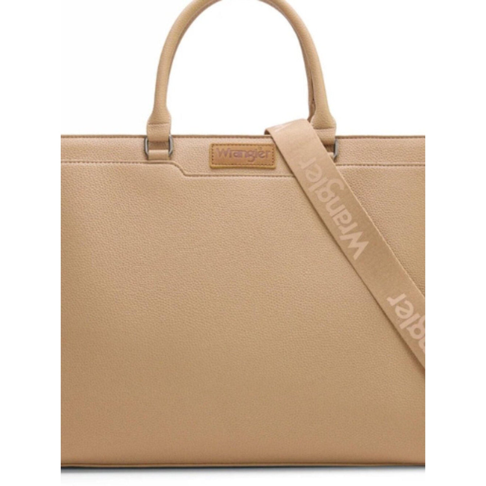 Wrangler Carry-All Tote Laptop, Travel, Teacher Tote Bag, Khaki NWT
