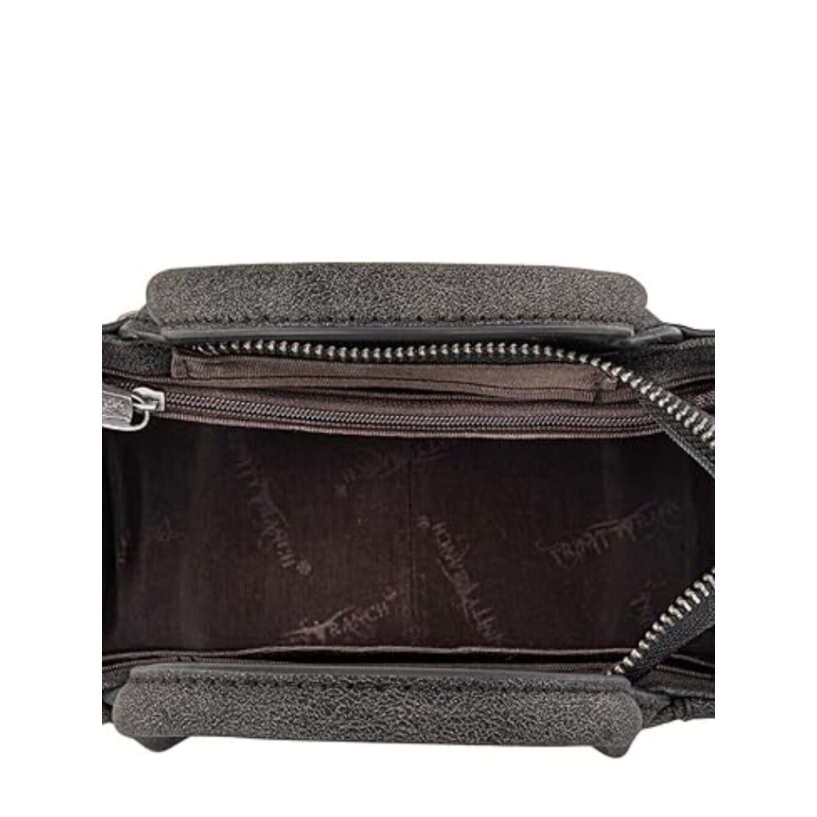 Trinity Ranch Cowhide Western Mini Tote Crossbody Bag, Black NWT
