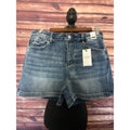 Judy Blue XL Mid Rise Cuffed Denim Shorts Medium Wash Stretch Denim NWT