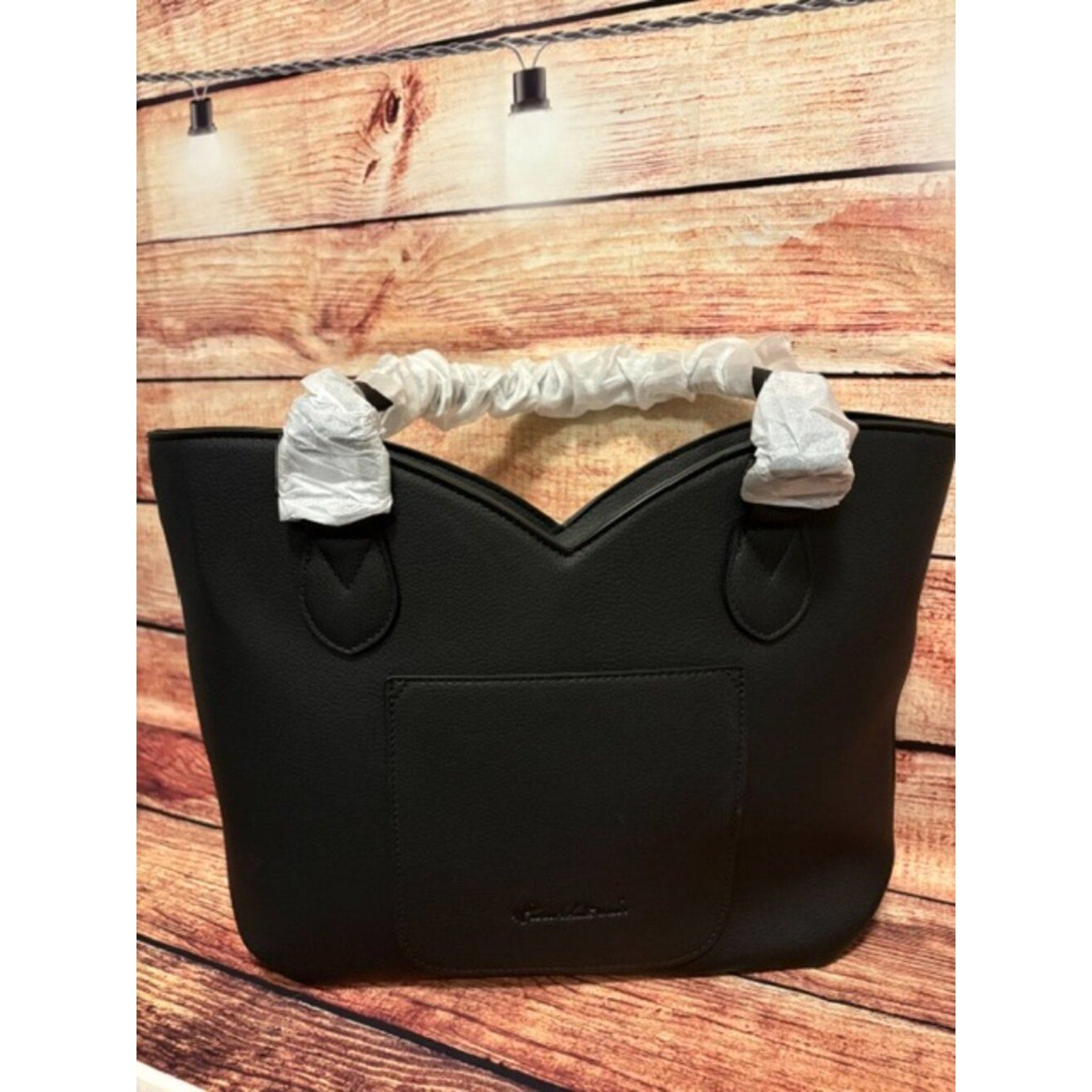 Montana West Cowhide Floral Tooled Whipstitch Tote Bag, NWT