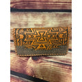 Montana West Brown Tooled Aztec Wallet Wristlet Western Organizer NWT