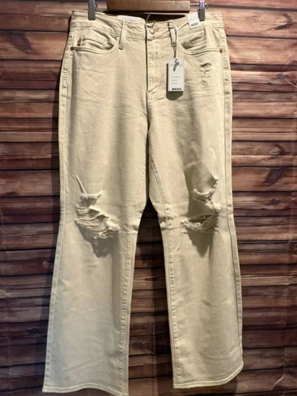 Judy Blue JB88823 Bone 90's straight Jeans