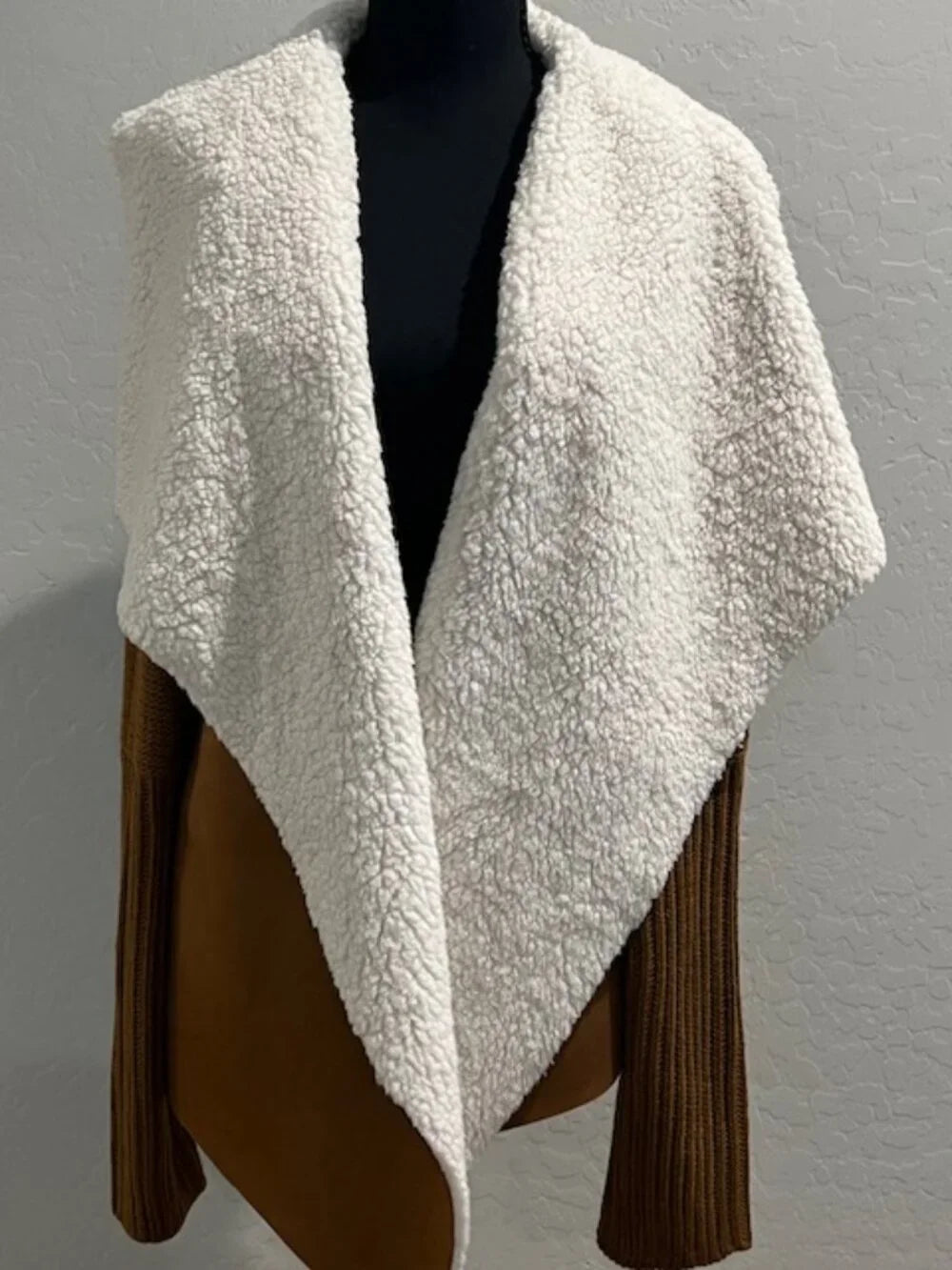 Outback Trading Co. Leia Sherpa Waterfall Cardigan - XL NWOT
