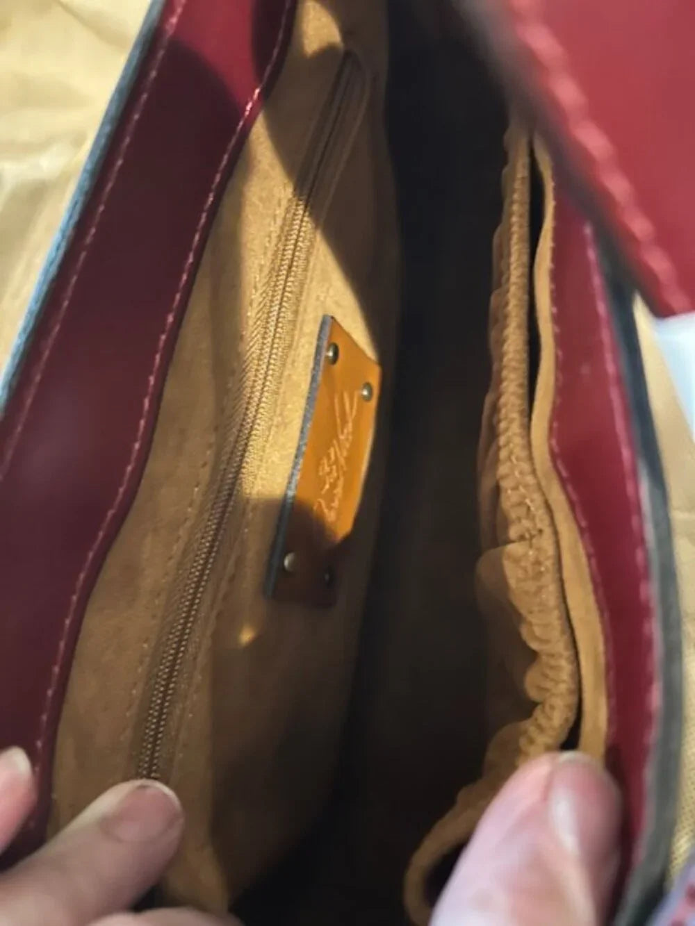 Patricia Nash Samala Leather Crossbody Oxblood NWOT