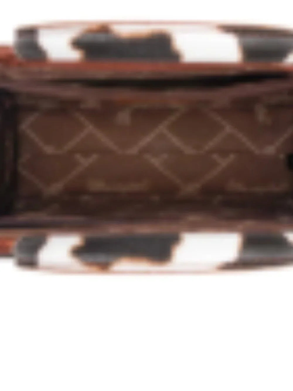 Wrangler Cowhide Print Western Satchel Tote Bag W/Strap - Brown